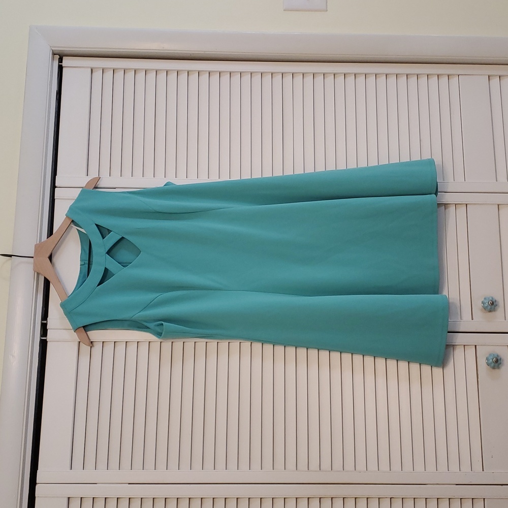 Alyx Mint Green Sleeveless Cutout Sheath Dress, Size 18